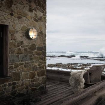 Kültéri fali lámpa Polperro, nikkel kép