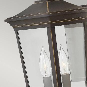Kültéri falilámpa Bromley 2 közepes, bronz kép