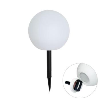 Kültéri lámpa fehér 25 cm LED-del IP44 napelemes RGBW - Ludger kép