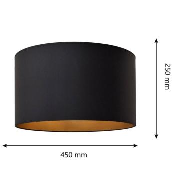Lámpabúra Alba, Ø 45 cm, E27, fekete/arany kép