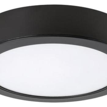 Lámpatest , led lámpa , mennyezeti , 24W , fekete , korong , természetes fehér , 5 év garancia , IP44 ,  Rábalux , SHAUN kép