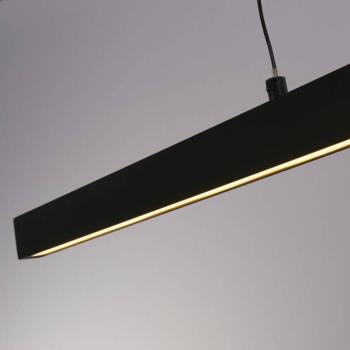 Layla LED függőlámpa, lineáris, fekete, állítható magasságú, CCT kép