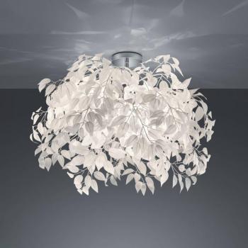 Leavy mennyezeti lámpa, króm/fehér, Ø 70 cm, műanyag kép