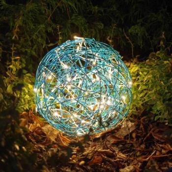 LED 3D design gömb Galax Fun, Ø 30 cm, kék kép