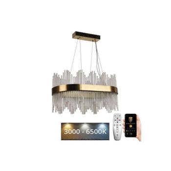  LED állítható fényerejű kristály csillár kábellel LED/70W/230V + DO  kép