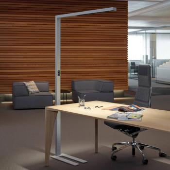 LED álló lámpa MAULsirius, ezüst, CCT, dimmelhető, talapzat kép