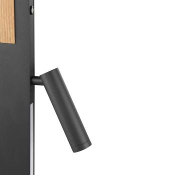 LED álló világítás Streamline, magasság 145 cm, fekete, olvasólámpa kép