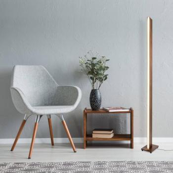 LED állólámpa Madera fa kivitelben, szabályozható kép