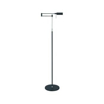 LED állólámpa New Bari, fekete, magasság 139 cm, fém, fényerőszabályzóval, kép