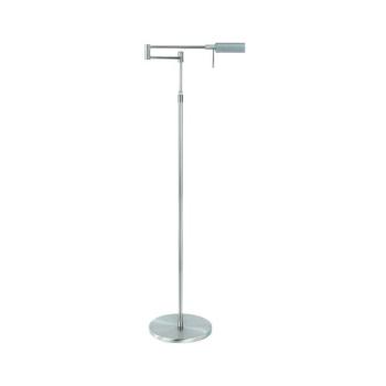 LED állólámpa New Bari, nikkel, magasság 139 cm, fém, dimmer kép