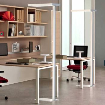 LED állólámpa Office up/down 4000K szabályzó ezüst kép