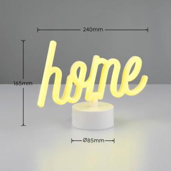 LED asztali lámpa Casa, sárga, szélesség 24 cm, műanyagból készült kép