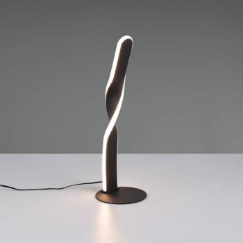LED asztali világítás Ginko, matt fekete, fém, magasság 40,5 cm kép