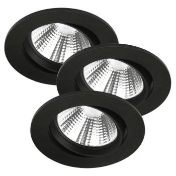LED beép. mennyezeti lámpa Freemont 2700K 3db fek. kép