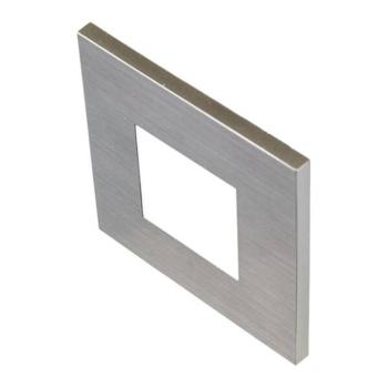 LED beépíthető fali lámpa Wall F, szürke, 0,9 W, 7,5 x 7,5 cm kép