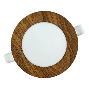  LED Beépíthető lámpa CIRCLE LED/6W/230V 4200K átm. 11,8 cm barna  kép