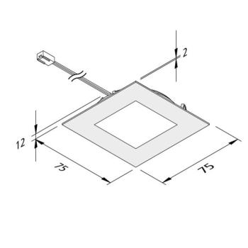 LED bútor fény FAQ 68 készlet 5 acél 4W 940 kép