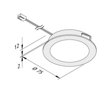 LED bútor fény FAR 68 készlet 5 acél 4W 940 kép