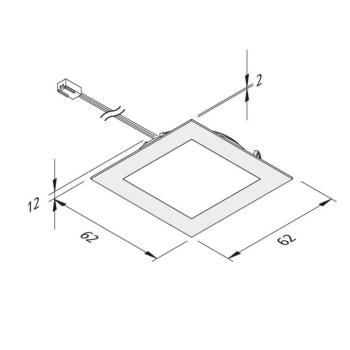 LED bútorszer. lámpa GYIK 58 acél 3x set 3W 4000K kép