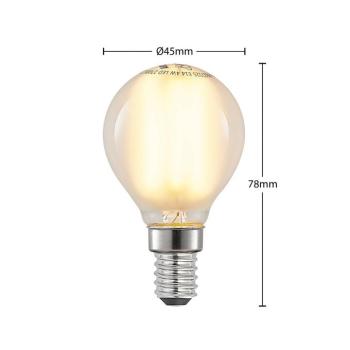 LED csepp izzó E14 4 W 2700 K matt dimm 2-es klt kép