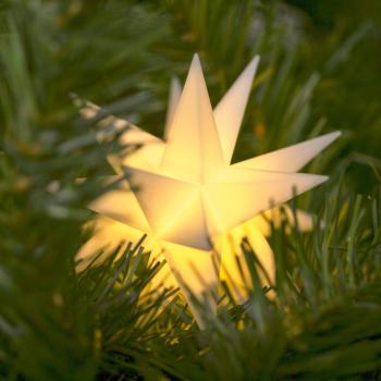 LED csillag beltérre 18 ágú Ø 12 cm fehér elem kép
