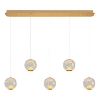  LED csillár kötélen CREMONA 5xLED/5W/230V 3000K arany  kép