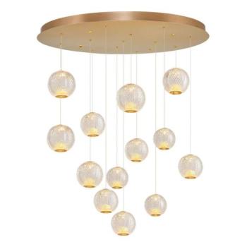  LED csillár sodronyon CREMONA 13xLED/5W/230V 3000K arany  kép