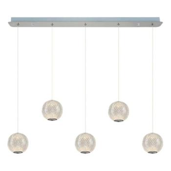  LED csillár zsinóron CREMONA 5xLED/5W/230V 3000K matt króm  kép