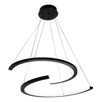  LED Csillár zsinóron DOUBLEMOON LED/30W/230V fekete  kép