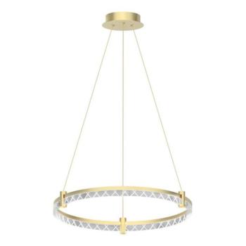  LED Csillár zsinóron ELEGANCE LED/36W/230V átm. 60 cm arany  kép