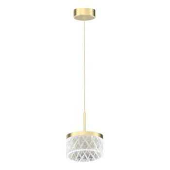  LED Csillár zsinóron ELEGANCE LED/9W/230V átm. 15 cm arany  kép