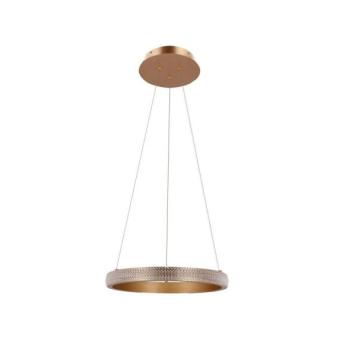  LED Csillár zsinóron HASHIM LED/22W/230V átm. 40 cm réz  kép