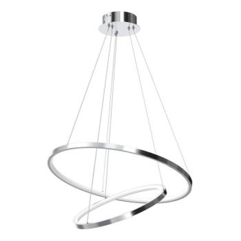  LED Csillár zsinóron HOOP LED/51W/230V átm. 60 cm 4000K fényezett króm  kép