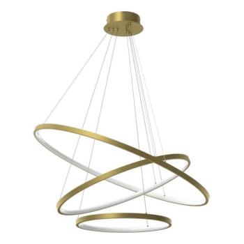  LED Csillár zsinóron HOOP LED/93W/230V átm. 80 cm 4000K arany  kép