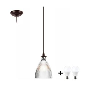  LED Csillár zsinóron JODI 1xE27/60W/230V bronz  kép
