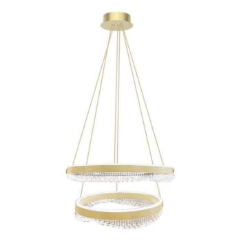  LED Csillár zsinóron LED/85W/230V átm. 60 cm arany  kép