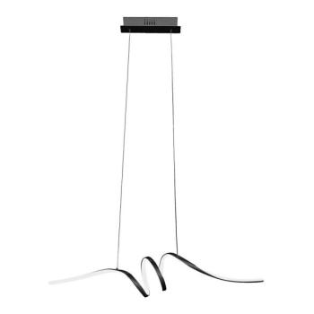  LED Csillár zsinóron LOOP LED/28W/230V fekete  kép