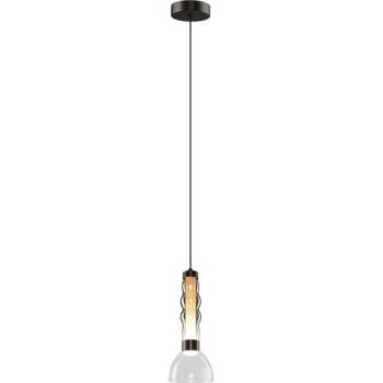  LED Csillár zsinóron LUCCO LED/13W/230V átm. 15 cm füstös  kép