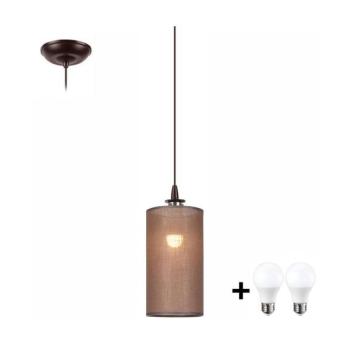 LED Csillár zsinóron NOEL MINI 1xE27/60W/230V barna  kép