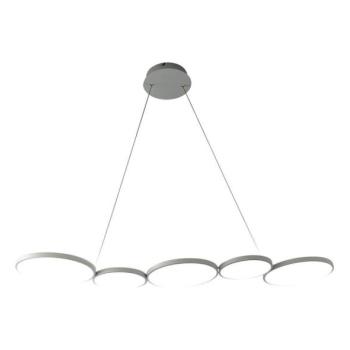  LED Csillár zsinóron OLYMPIA 5xLED/10W/230V szürke  kép