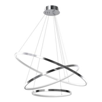  LED Csillár zsinóron ROTONDA LED/93W/230V matt króm  kép