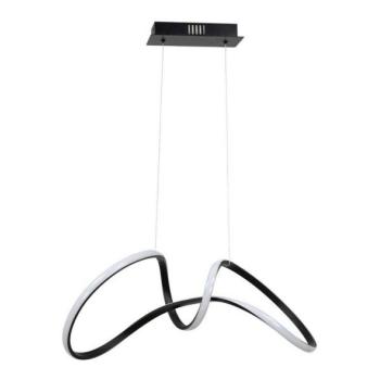  LED Csillár zsinóron TESORO LED/48W/230V fekete  kép