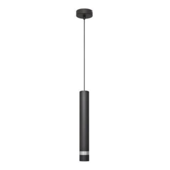  LED Csillár zsinóron TUBA 1xGU10/4,8W/230V fekete/króm  kép