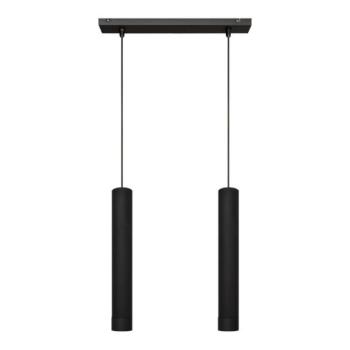  LED Csillár zsinóron TUBA 2xGU10/4,8W/230V fekete  kép