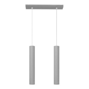  LED Csillár zsinóron TUBA 2xGU10/4,8W/230V szürke  kép