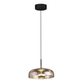  LED Csillár zsinóron VETRO LED/6W/230V átm. 23 cm bézs/fekete  kép