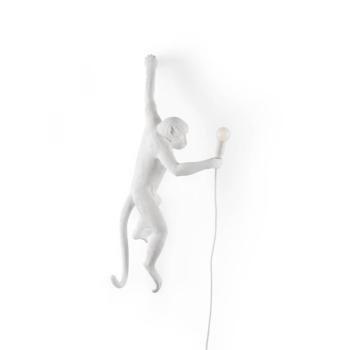 LED dekor fali világítás Monkey Lamp, fehér, bal kép