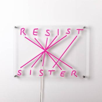 LED dekor fali világítás Resist-Sister, fukszia kép