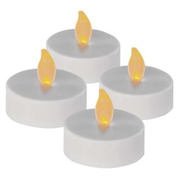 LED dekoráció – 4x teamécses, maxi, 4x CR2032, beltéri, vintage kép