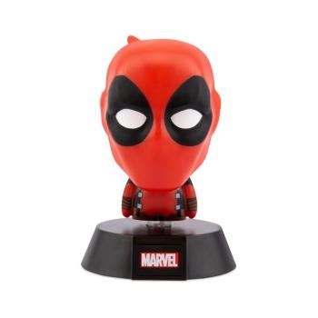 LED dekoráció , éjjeli lámpa , asztali lámpa , 3D hangulatvilágítás , Deadpool , 10 cm , 2db AAA , Marvel kép